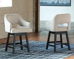 Tallenger - Upholstered Swivel Barstool (Set of 2)