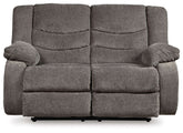Tulen - Reclining Loveseat - Gray