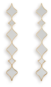 Harriswood - Accent Mirror Set (Set of 2) - Gold Finish