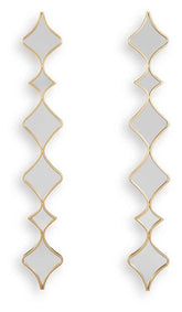 Harriswood - Accent Mirror Set (Set of 2) - Gold Finish