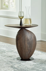 Cormmet - Accent Table - Brown / Black