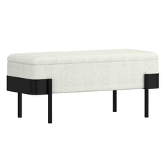 Odell - Storage Bench - Ivory / Black