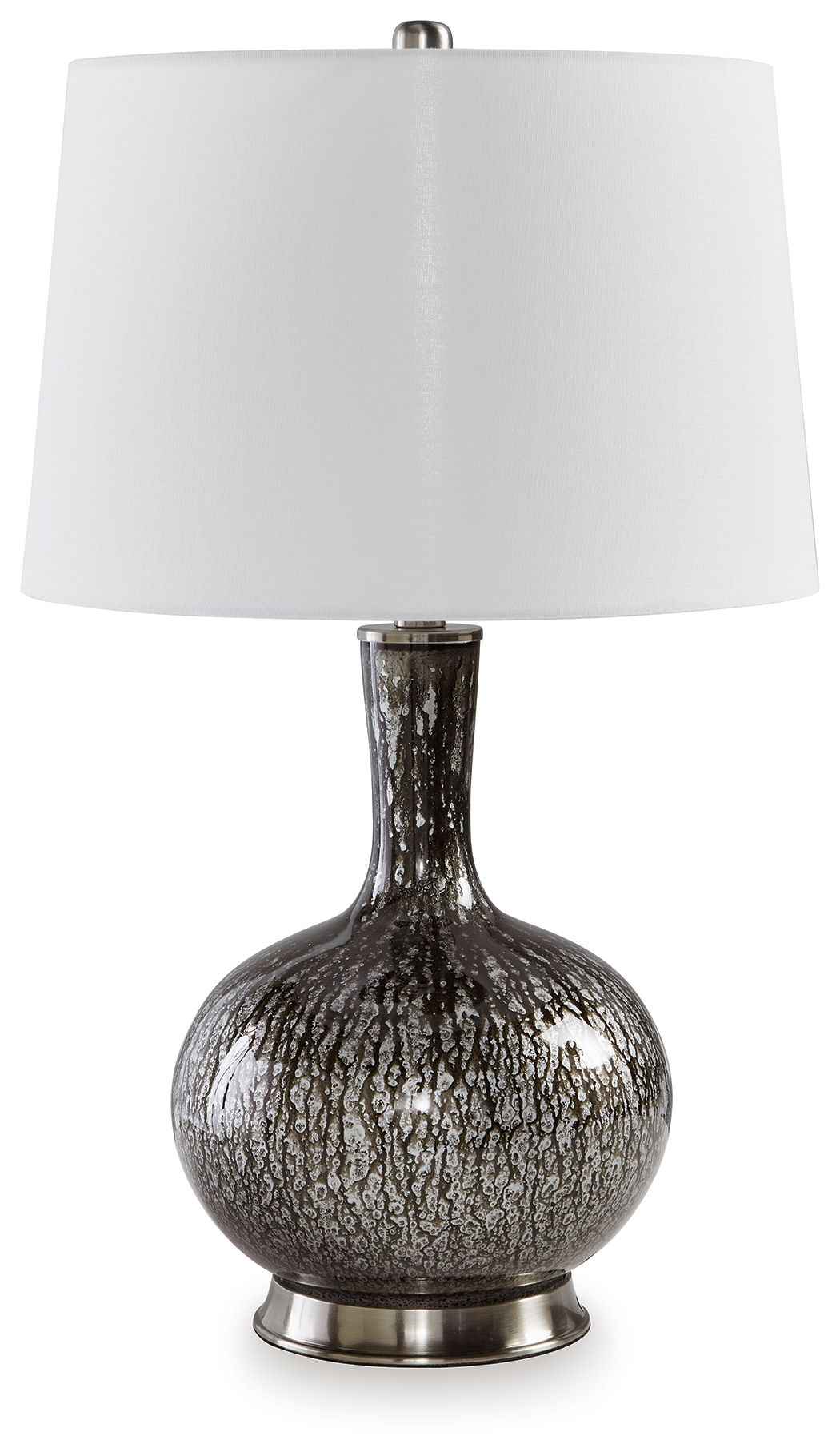 Tenslow - Glass Table Lamp - Antique Black