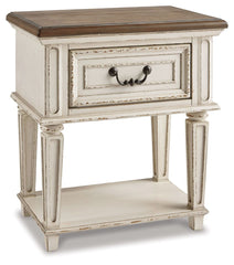 Realyn - One Drawer Night Stand - Chipped White