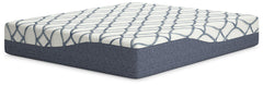 14 Inch Chime Elite 2.0 - California King Mattress - White / Blue
