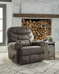 Camera Time - Zero Wall Recliner - Faux Leather - Gunmetal