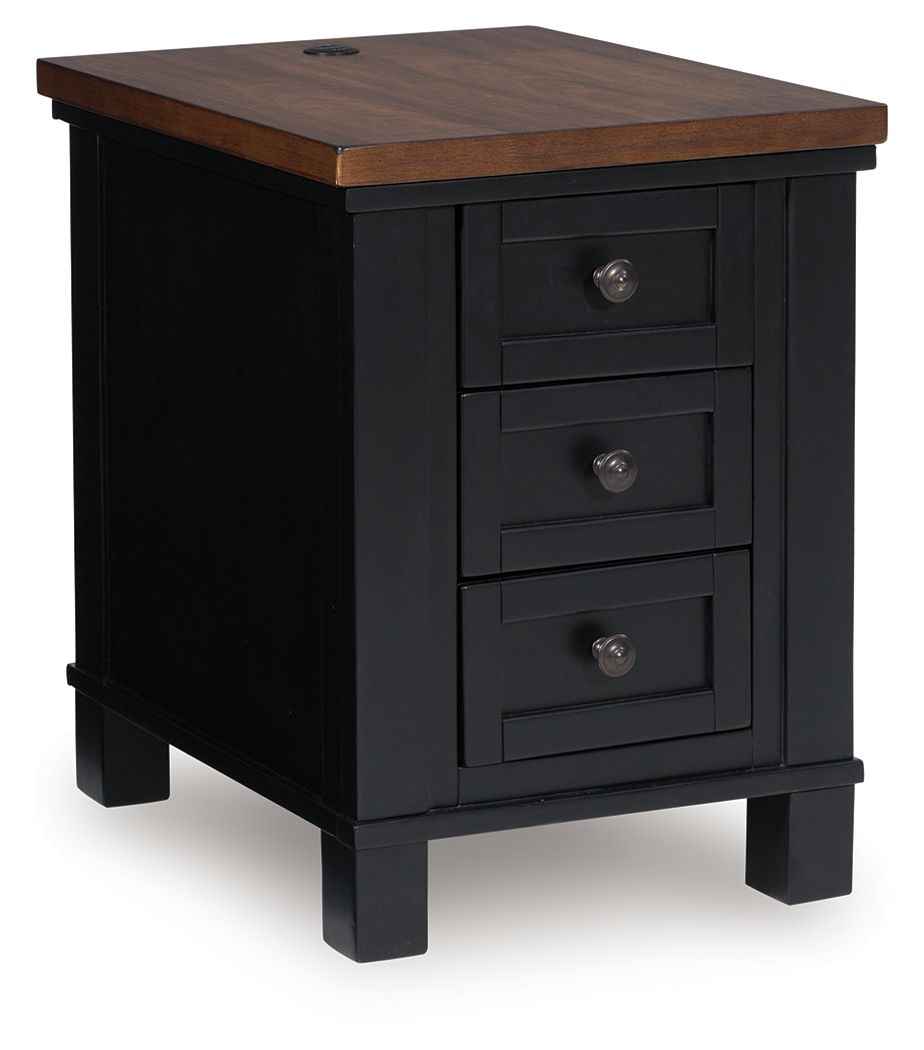 Wildenauer - Chair Side End Table - Brown / Black