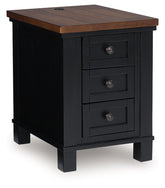 Wildenauer - Chair Side End Table - Brown / Black