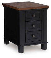 Wildenauer - Chair Side End Table - Brown / Black