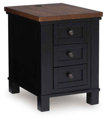 Wildenauer - Chair Side End Table - Brown / Black