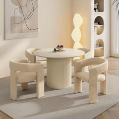 Tovas/Amara - 5 Piece Dining Set - Ivory
