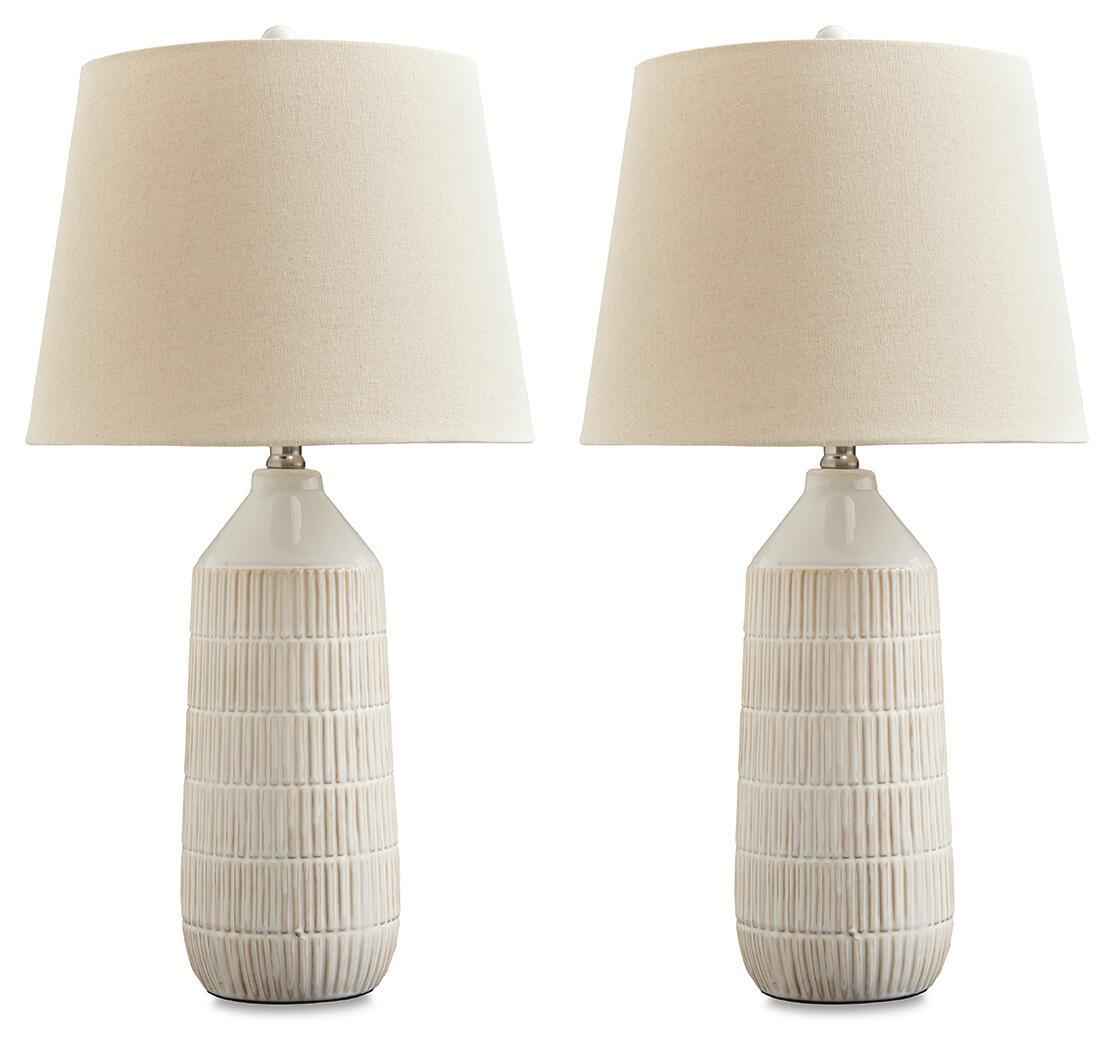 Willport - Ceramic Table Lamp (Set of 2) - Off White