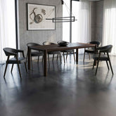 Advik/Bexley - 7 Piece Dining Set - Mocha / Black