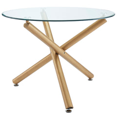 Carmilla - Dining Table - Aged Gold