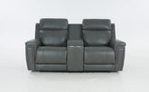 Masher Power Reclining Loveseat with Console and Lumbar