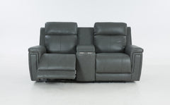 Masher Power Reclining Loveseat with Console and Lumbar