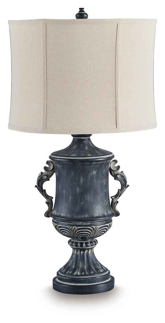 Morvanford - Poly Table Lamp - Antique Black
