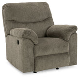 Alphons - Rocker Recliner - Fabric - Putty