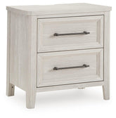 Darbonton - Two Drawer Night Stand - Dove White