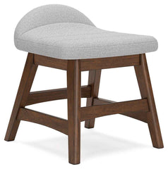 Lyncott - Home Office Desk Chair - Light Gray / Brown