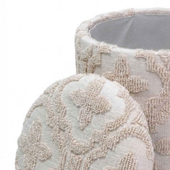 Magnolia - Round Storage Ottoman - Ivory