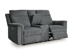 Barnsana Power Reclining Loveseat with Console