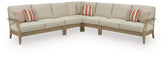 Clare View - 5-Piece Outdoor Sectional - Beige