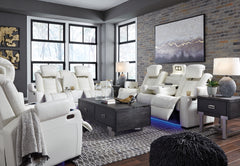 Party Time Power Reclining Sofa and Loveseat with Power Recliner