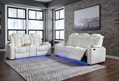 Party Time Power Reclining Sofa and Loveseat