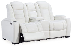 Party Time Power Reclining Sofa and Loveseat