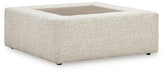 Ashbourne Estate - Oversized Accent Ottoman - Snowstone