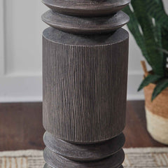 Fainwell - Poly Floor Lamp - Distressed Black