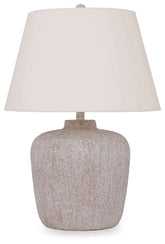 Danry - Metal Table Lamp - Distressed Cream
