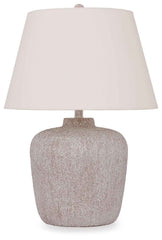 Danry - Metal Table Lamp - Distressed Cream