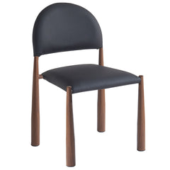 Auggie - Dining Chair (Set of 4) - Black / Walnut