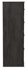 Belachime - Four Drawer Chest - Charcoal