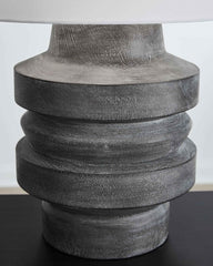 Wahida - Poly Table Lamp - Distressed Black
