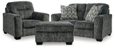 Lonoke Loveseat, Oversized Chair and Ottoman
