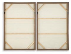 Stormish - Wall Art Set (Set of 2) - Beige / Brown