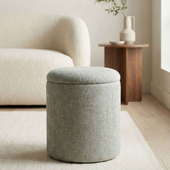 Twyla - Round Storage Ottoman - Sage
