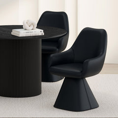 Caprese - Swivel Dining Chair - Black