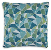 Seanow Next-Gen Nuvella - Indoor/Outdoor Pillow (Set of 4) - Green / Turquoise / White