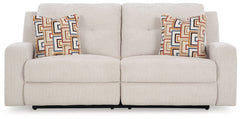 Danum - 2 Seat Reclining Sofa - Fabric - Stone