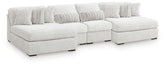 Cuddle Plush 4-Piece Sectional with Chaise
