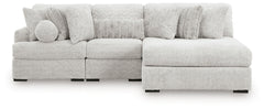 Cuddle Plush 3-Piece Sectional with Chaise