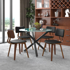 Suzette/Zuni - 5 Piece Dining Set - Black