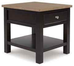 Drazmine - Rectangular End Table - Brown