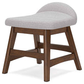 Lyncott - Home Office Desk Chair - Light Gray / Brown