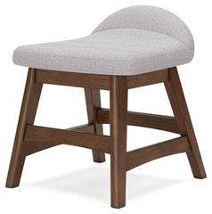 Lyncott - Home Office Desk Chair - Light Gray / Brown