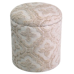 Magnolia - Round Storage Ottoman - Ivory